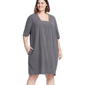 UNIVERSAL STANDARD Women’s Slate Marilyn dress Short Sleeve Flowy Large 22-24